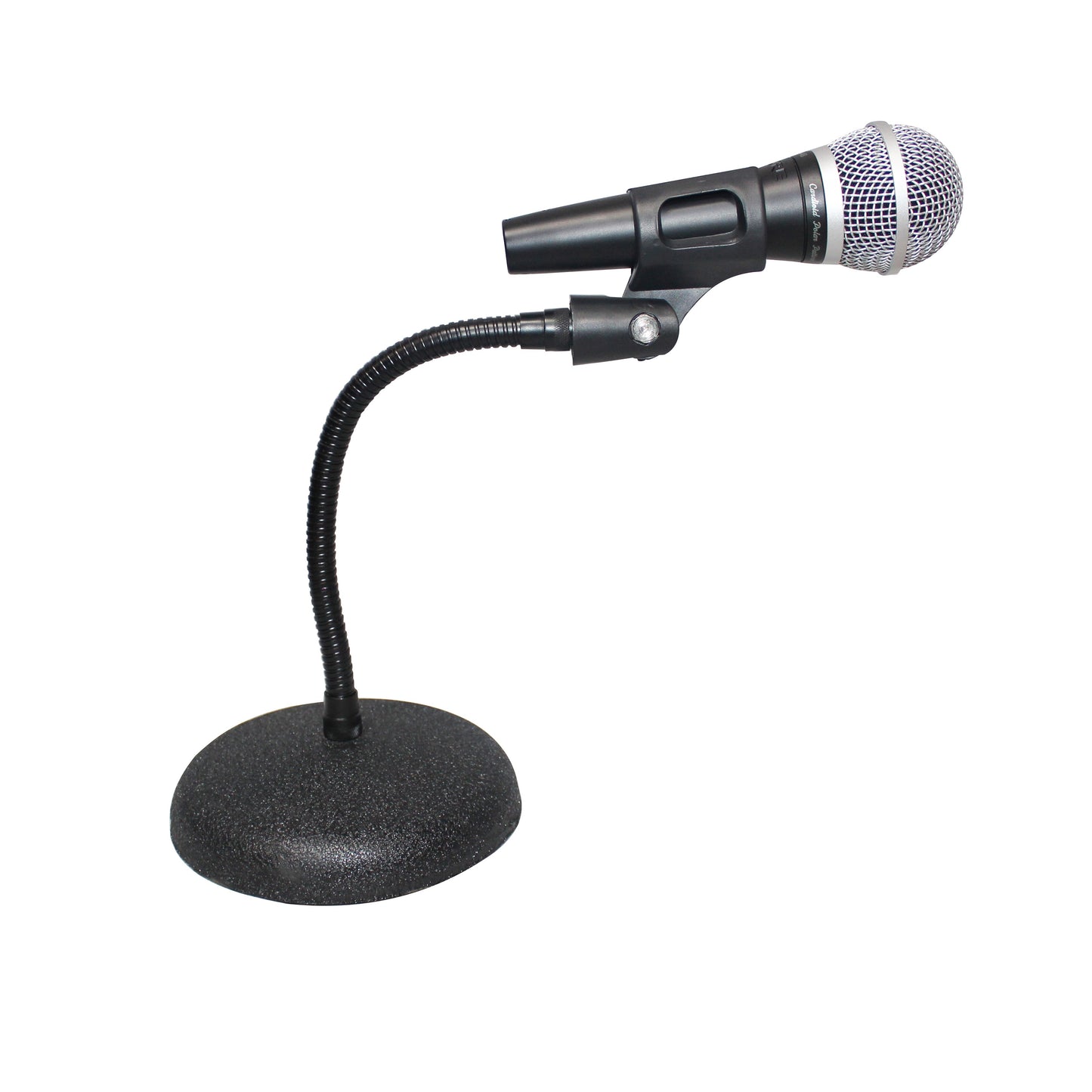 ProX Microphone Stand Compact Stable Mic Support | 6 in Round Desktop | 12 in Gooseneck | 12" Fixed