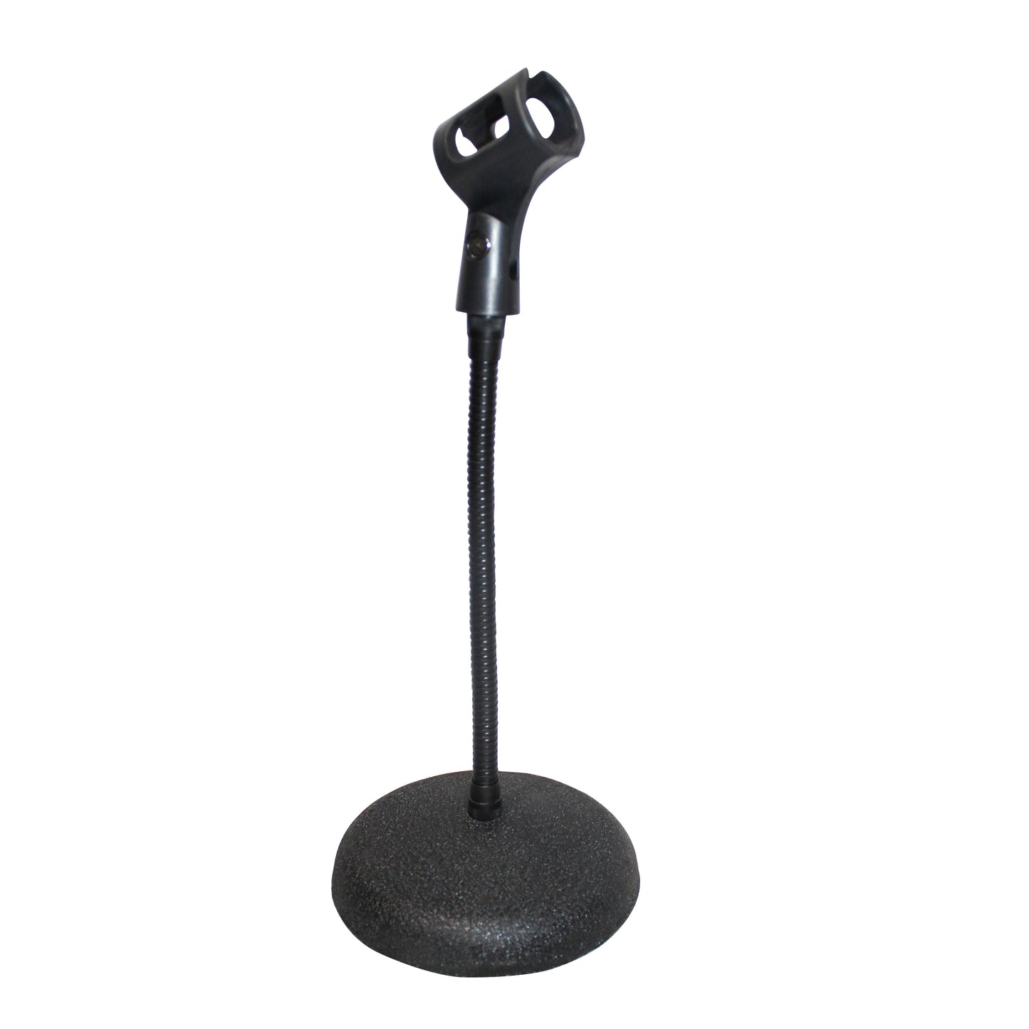 ProX Microphone Stand Compact Stable Mic Support | 6 in Round Desktop | 12 in Gooseneck | 12" Fixed