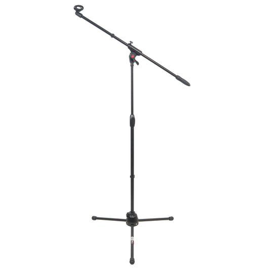 ProX Microphone Stand Compact Stable Mic Support | Tripod | 37 in Boom | 35"-91"