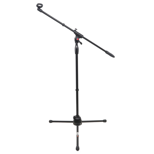 ProX Microphone Stand Compact Stable Mic Support | Tripod | 37 in Boom | 35"-91"
