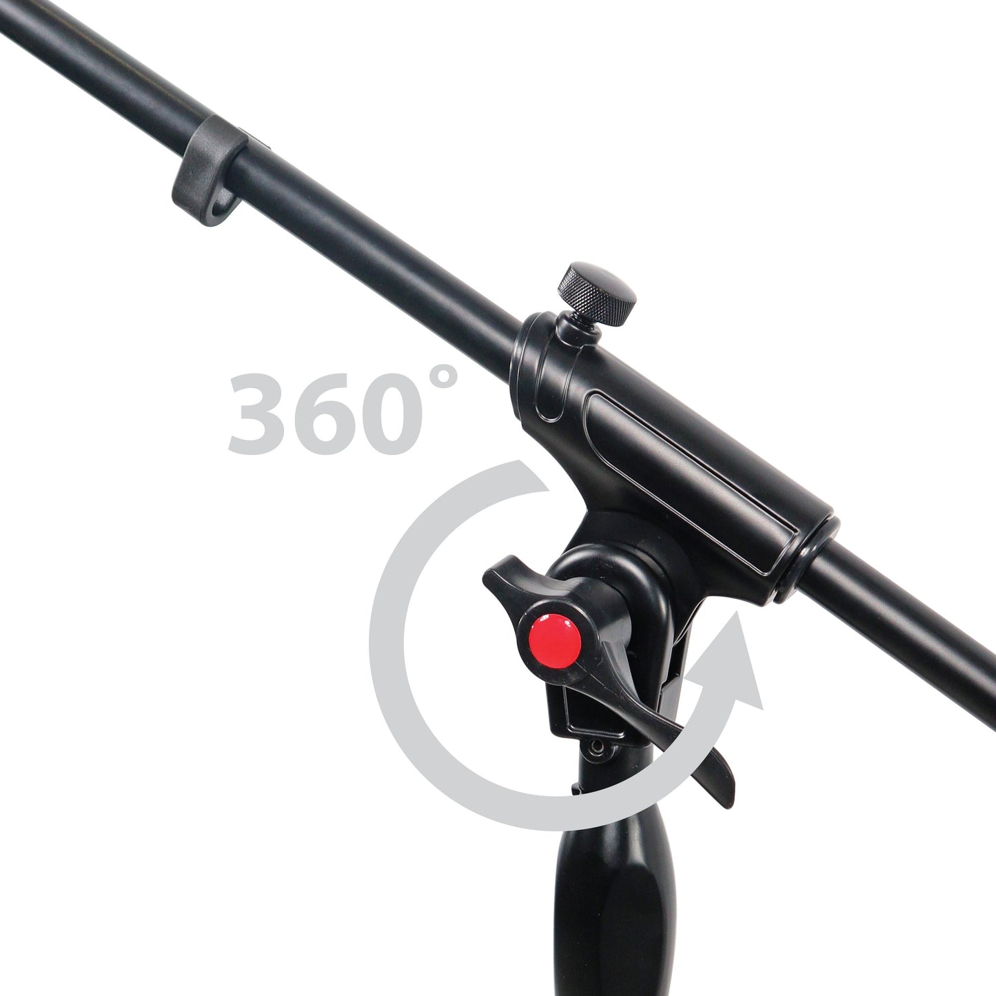 ProX Microphone Stand Compact Stable Mic Support | Tripod | 37 in Boom | 35"-91"