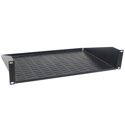 ProX Rack Mount Shelf Cold-Rolled Steel Universal 19" Rack Shelf | 2U | 12 in