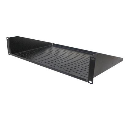 ProX Rack Mount Shelf Cold-Rolled Steel Universal 19" Rack Shelf | 2U | 12 in