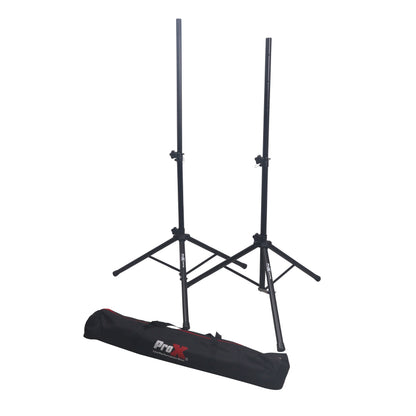 ProX Heavy Duty Speaker Tripod Stand | Set of 2 With Bag | 100 lb | 44"-72"