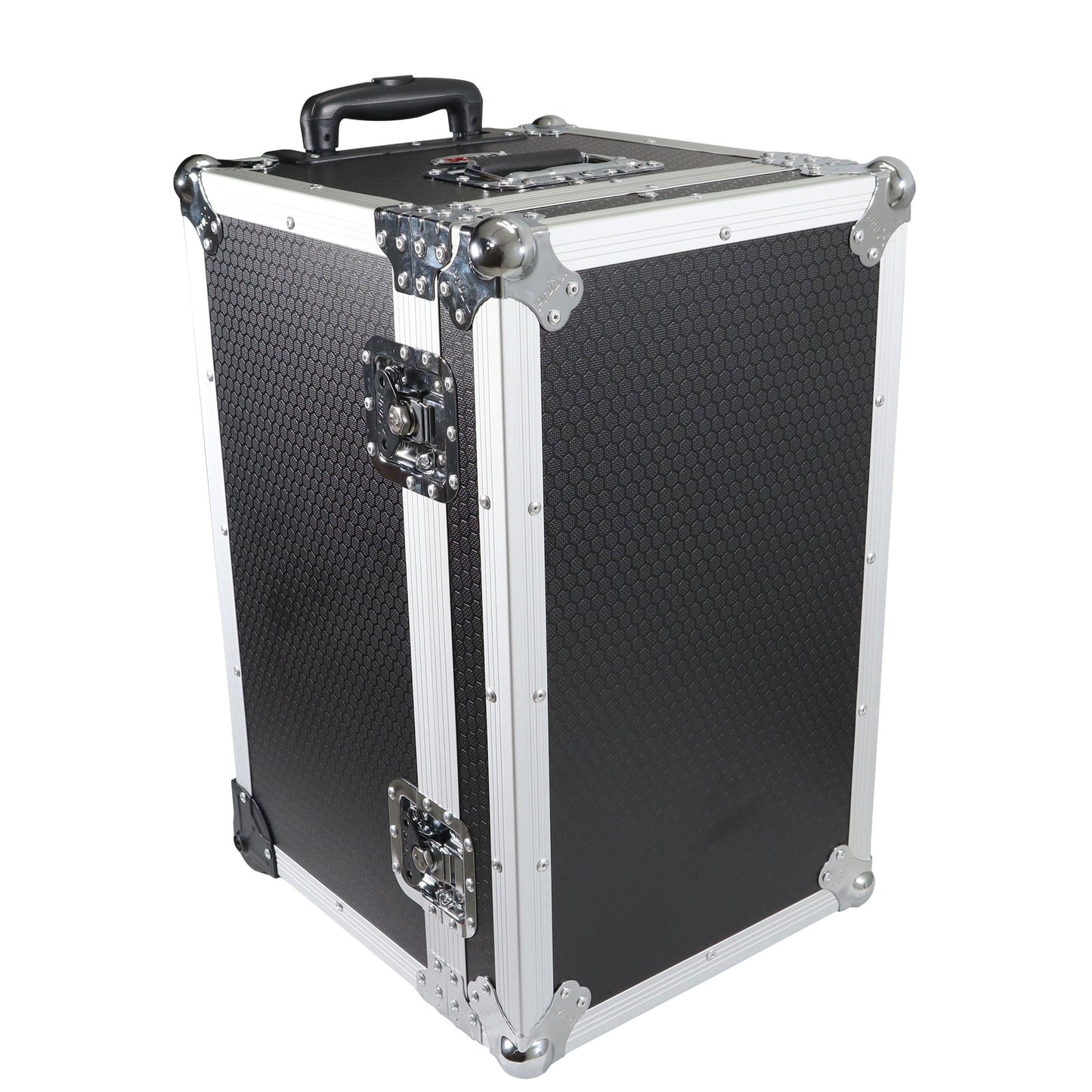 ProX Utility Trunk Storage Case ATA Road Case With Foam | Small (17 in x 24.5 in x 15 in) | Retractable | Low-Profile Recessed Wheels