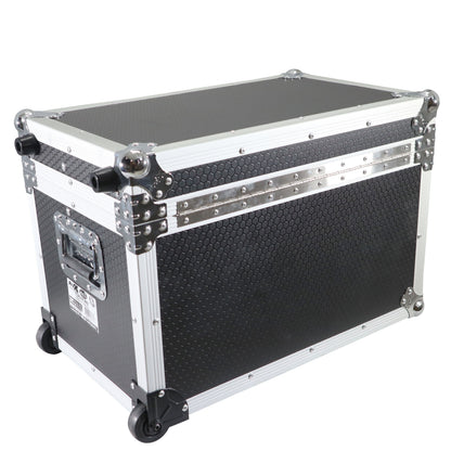 ProX Utility Trunk Storage Case ATA Road Case With Foam | Small (17 in x 24.5 in x 15 in) | Retractable | Low-Profile Recessed Wheels