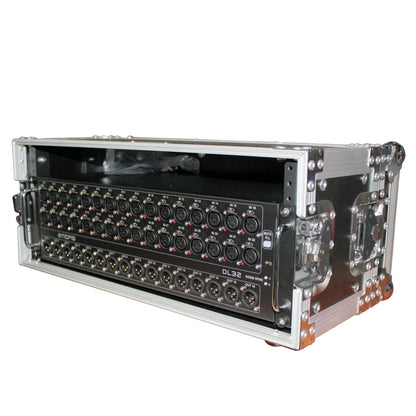 ProX Deluxe Effects Rack Case 4U Portable Flight Rack With Handle | 7 in