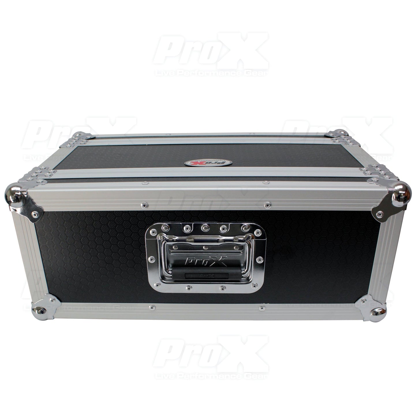 ProX Deluxe Effects Rack Case 4U Portable Flight Rack With Handle | 7 in
