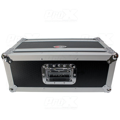 ProX Deluxe Effects Rack Case 4U Portable Flight Rack With Handle | 7 in