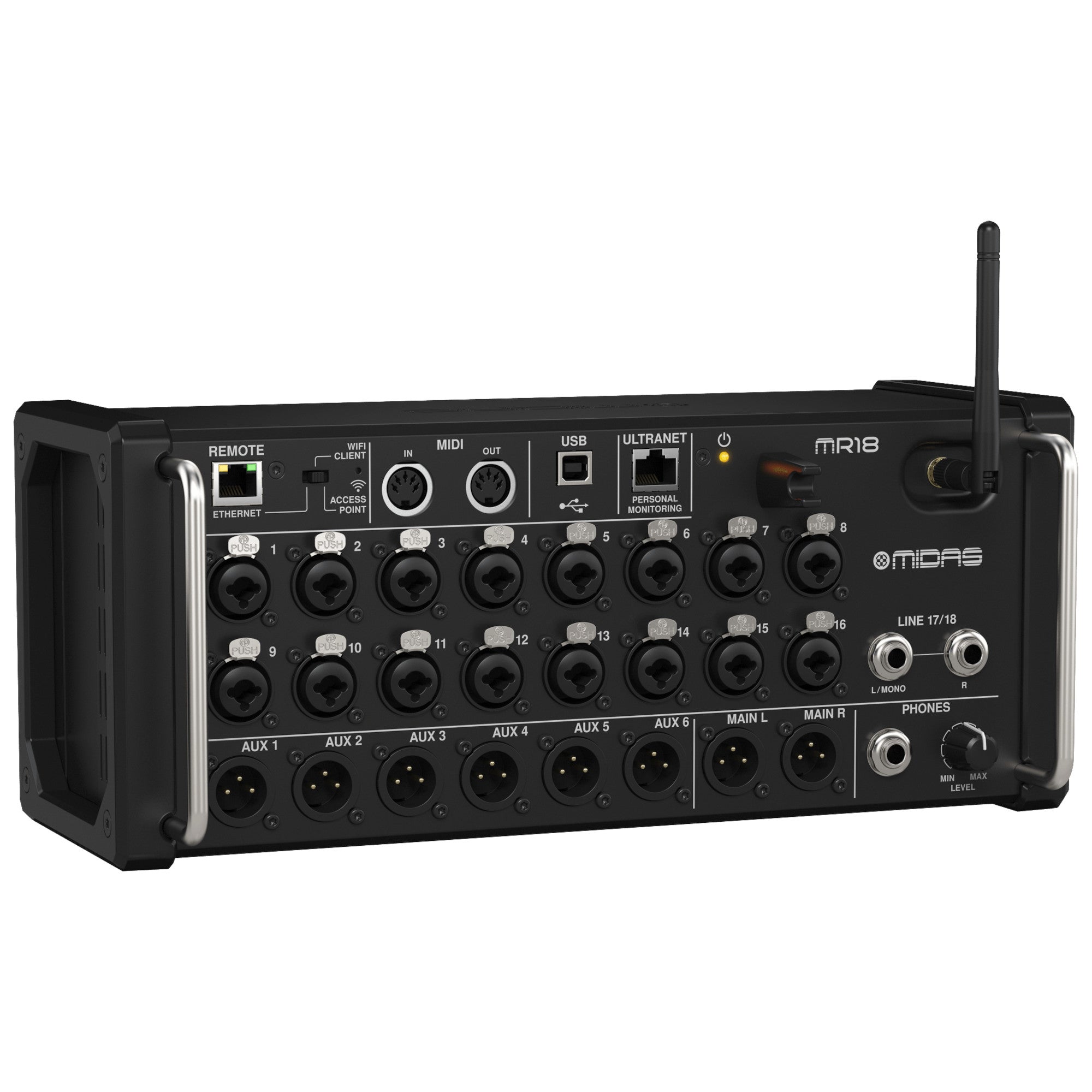 Midas MR18 18-Channel Portable Digital Mixer – SoundPro