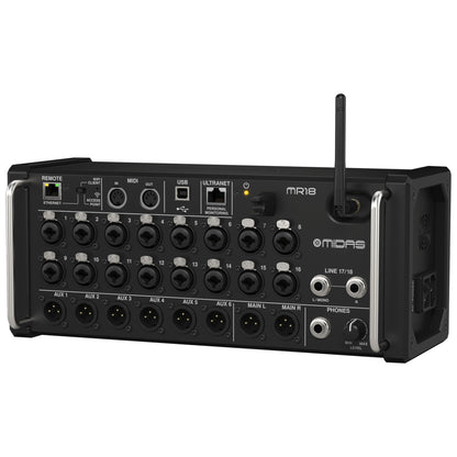 Midas MR18 18-Channel Portable Digital Mixer left