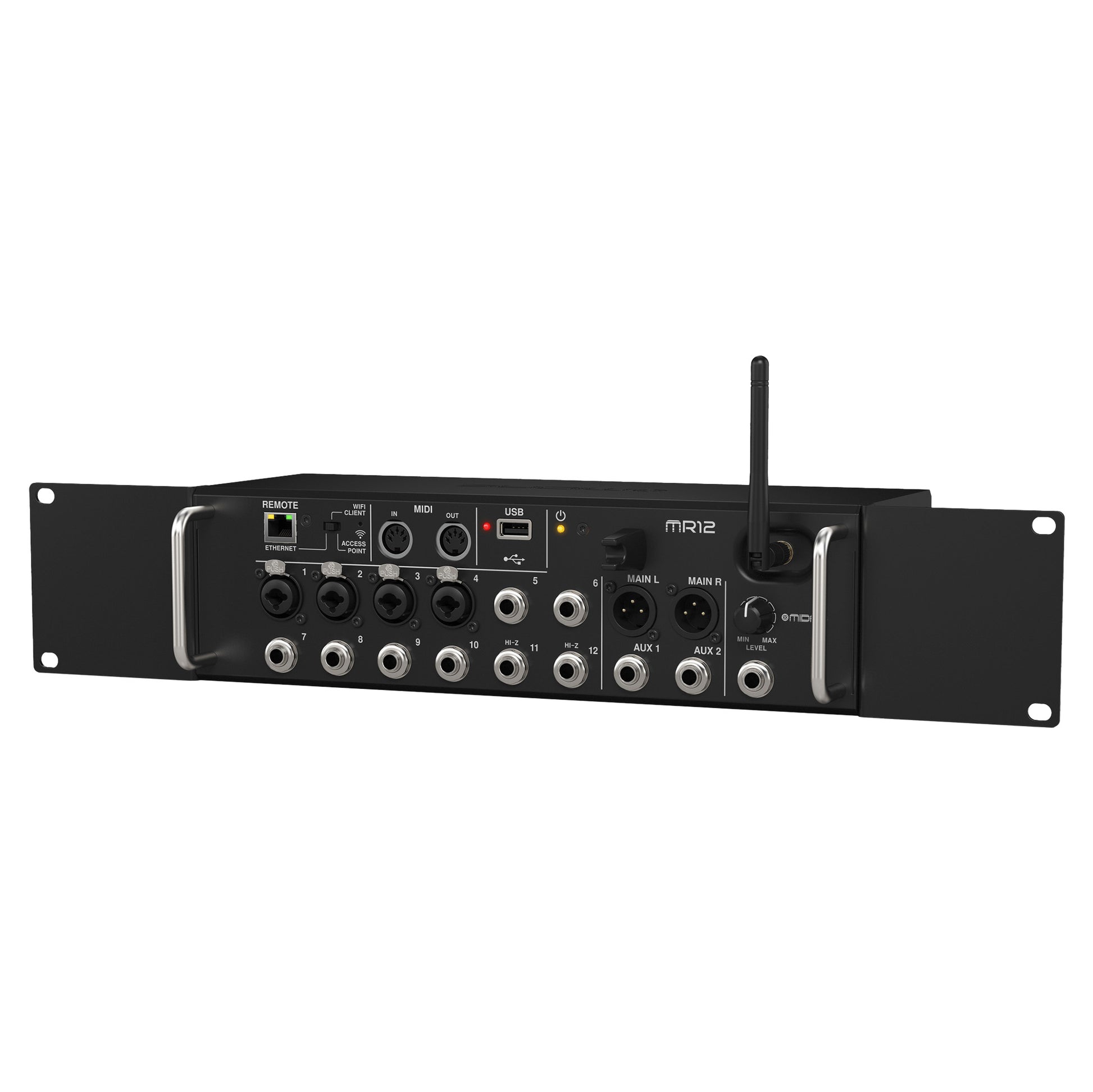 Midas MR12 12-Channel Portable Digital Mixer with rack ears
