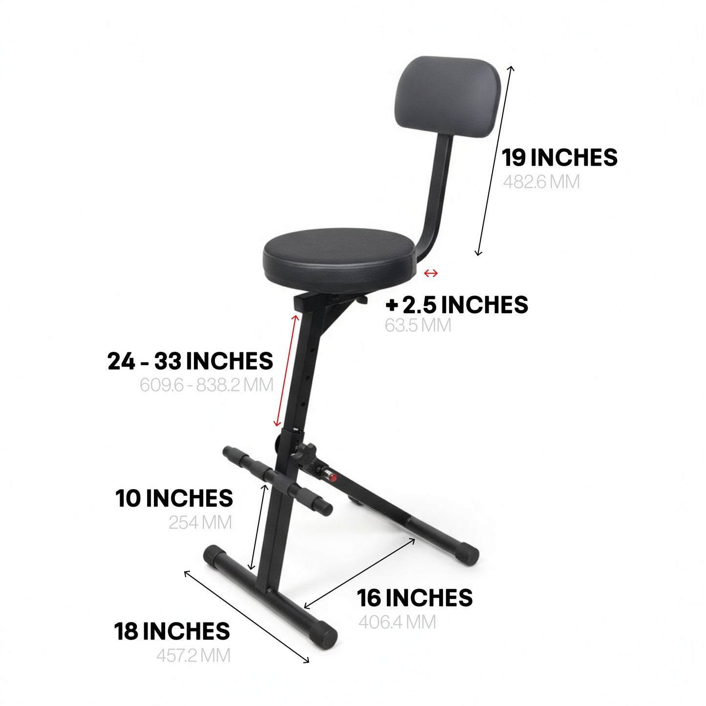 ProX X-GIGCHAIRMK2 Portable Folding Height Adjustable Throne Chair