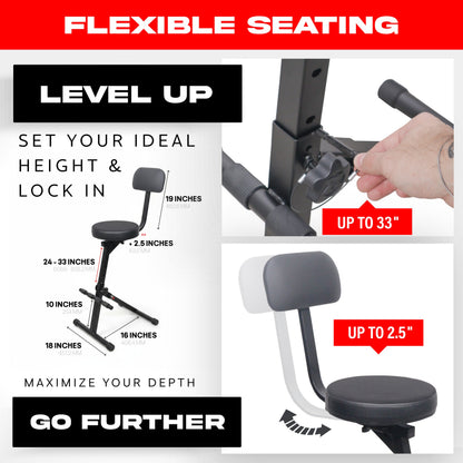 ProX X-GIGCHAIRMK2 Portable Folding Height Adjustable Throne Chair