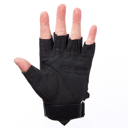 ProX X-GRIPZ Hard Rubber Knuckle Fingerless Gloves for Truss