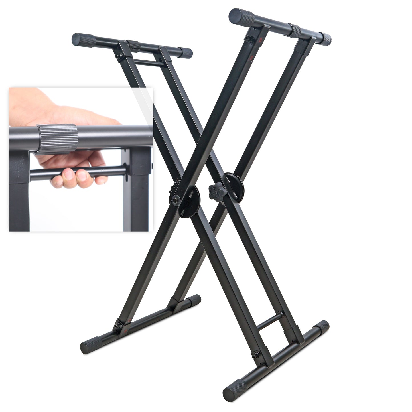 ProX Keyboard Stand Accessories Steel Mesh Work Surface | X-Style Stand with Dual-Locking