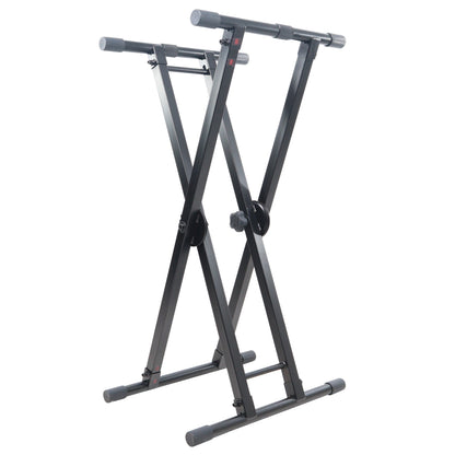 ProX Keyboard Stand Accessories Steel Mesh Work Surface | X-Style Stand with Dual-Locking