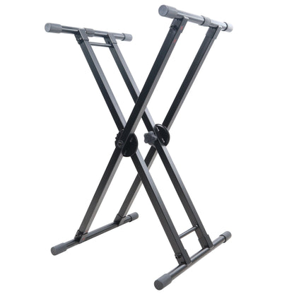 ProX Keyboard Stand Accessories Steel Mesh Work Surface | X-Style Stand with Dual-Locking