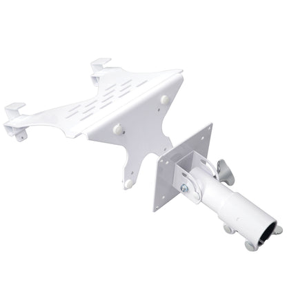 ProX Universal Laptop Tray + VESA Monitor Mounting Bracket for Stands | White