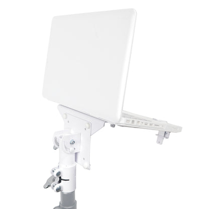 ProX Universal Laptop Tray + VESA Monitor Mounting Bracket for Stands | White