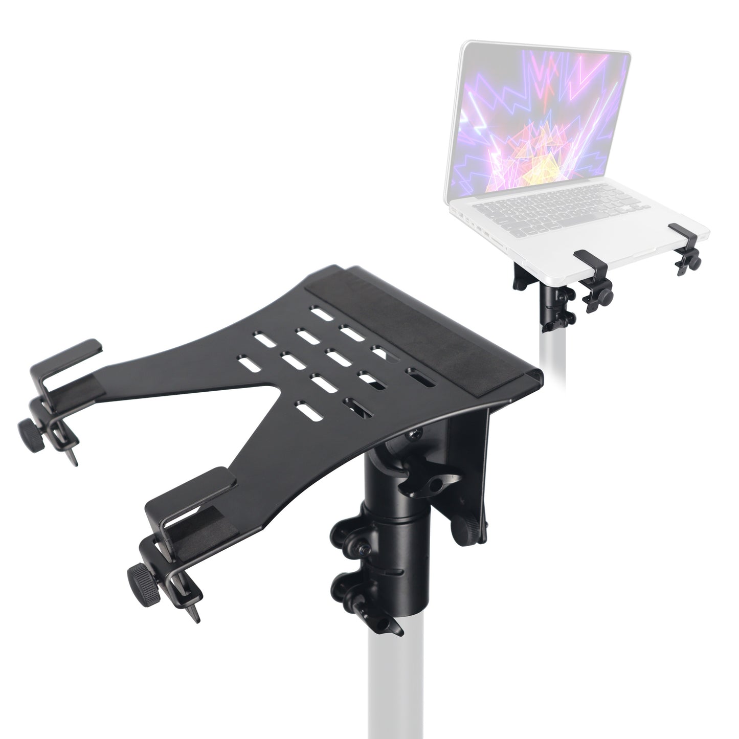 ProX Universal Laptop Tray + VESA Monitor Mounting Bracket for Stands | Black
