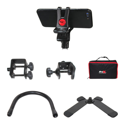 ProX Mobi Buddy Mobile Device Mounting Kit Hands-Free Stand Kit | Device Clip (1 in - 4 in)