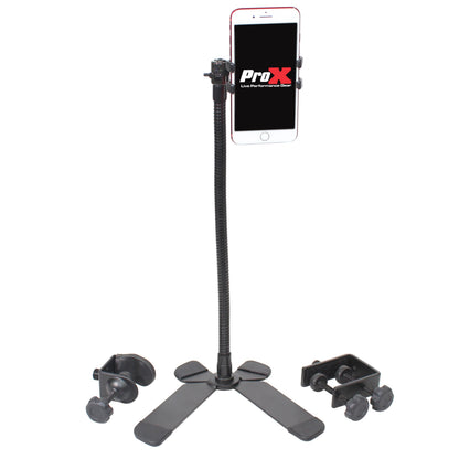 ProX Mobi Buddy Mobile Device Mounting Kit Hands-Free Stand Kit | Device Clip (1 in - 4 in)