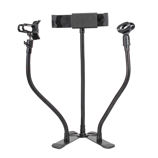 ProX Mobi Buddy Mobile Device Mounting Kit Hands-Free Stand Kit | Device Clip + Tablet Clamp (7.5 in - 11.5 in)