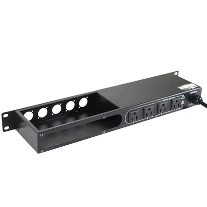 ProX X-PC4XLR-USB 1U Rack Power Strip With USB Charging Ports