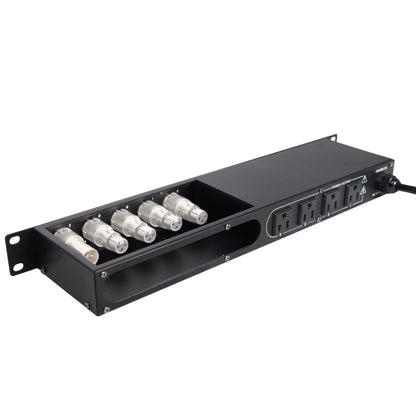 ProX X-PC4XLR-USB 1U Rack Power Strip With USB Charging Ports