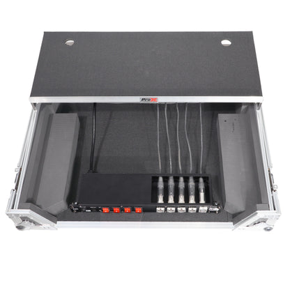 ProX X-PC4XLR-USB 1U Rack Power Strip With USB Charging Ports