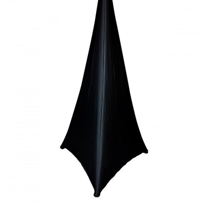 ProX Speaker/Lighting Stand Cover Scrim Lycra Fabric | Black | 2-Sided | 2-Pack