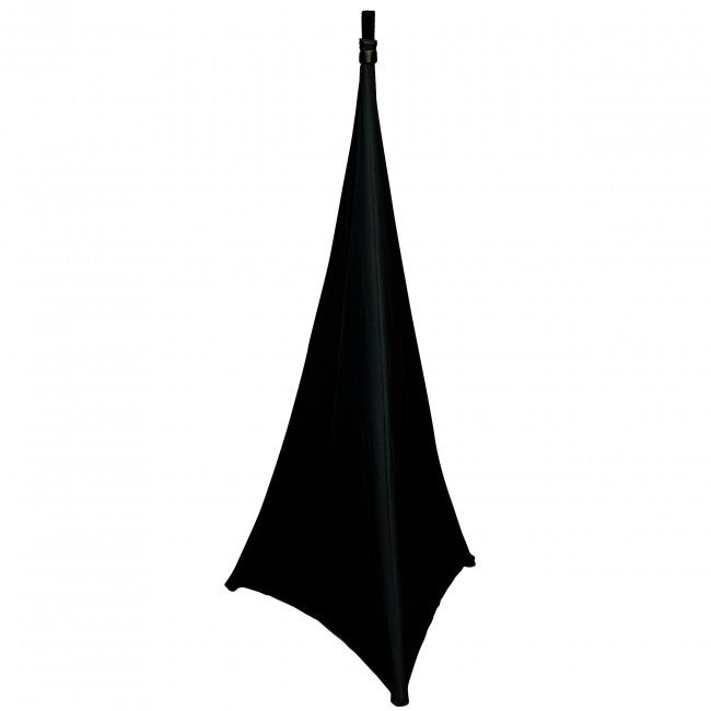 ProX Speaker/Lighting Stand Cover Scrim Lycra Fabric | Black | 2-Sided | 2-Pack