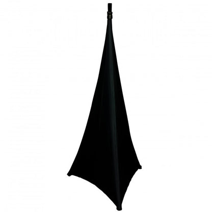 ProX Speaker/Lighting Stand Cover Scrim Lycra Fabric | Black | 2-Sided | 2-Pack