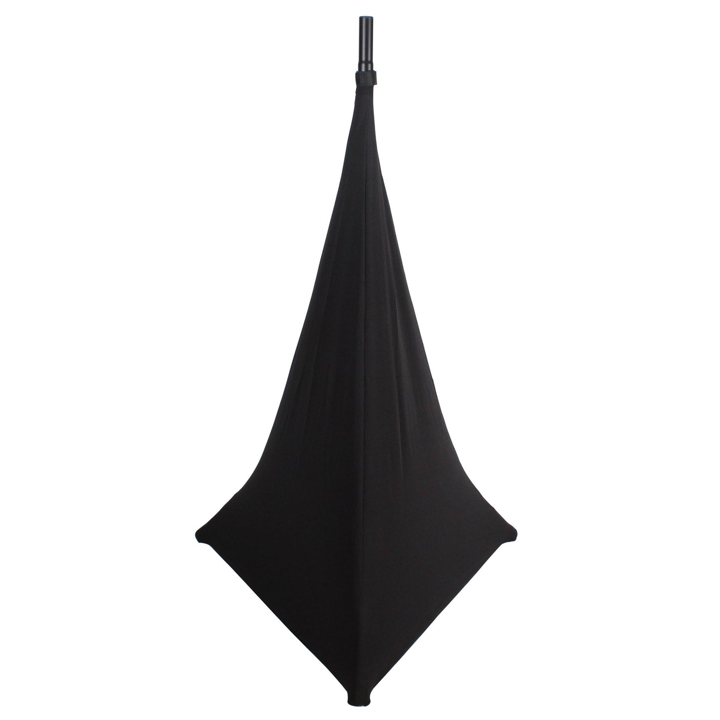 ProX Speaker/Lighting Stand Cover Scrim Lycra Fabric | Black | 3-Sided | 2-Pack