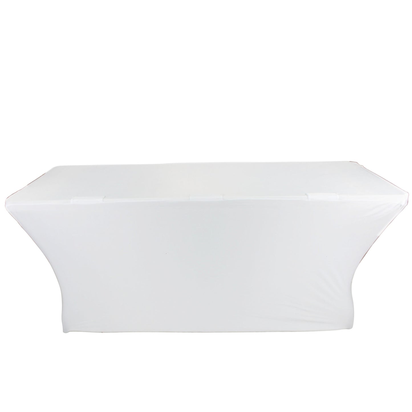 ProX Open Back Spandex Table Cover Stretch Scrim For DJ Tables | 4 ft | White
