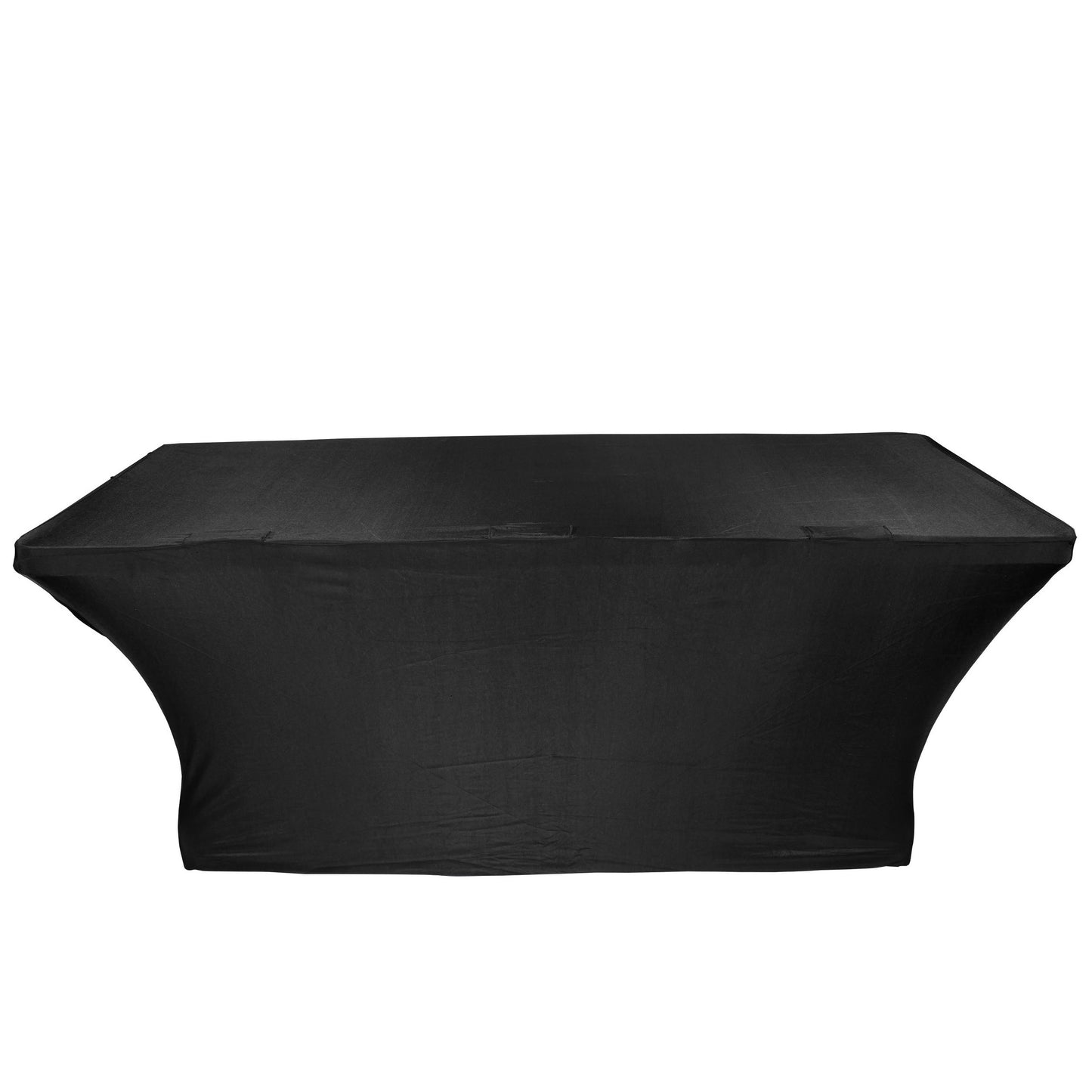 ProX Open Back Spandex Table Cover Stretch Scrim For DJ Tables | 6 ft | Black