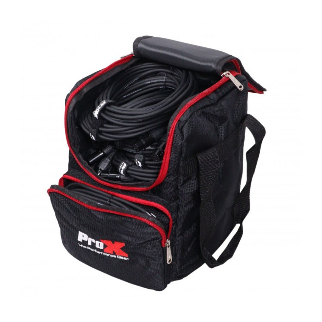 ProX Padded Accessory Bag Nylon Utility Bag for AV Gear | 11.25 inL x 9.25 inW x 8.75 inH