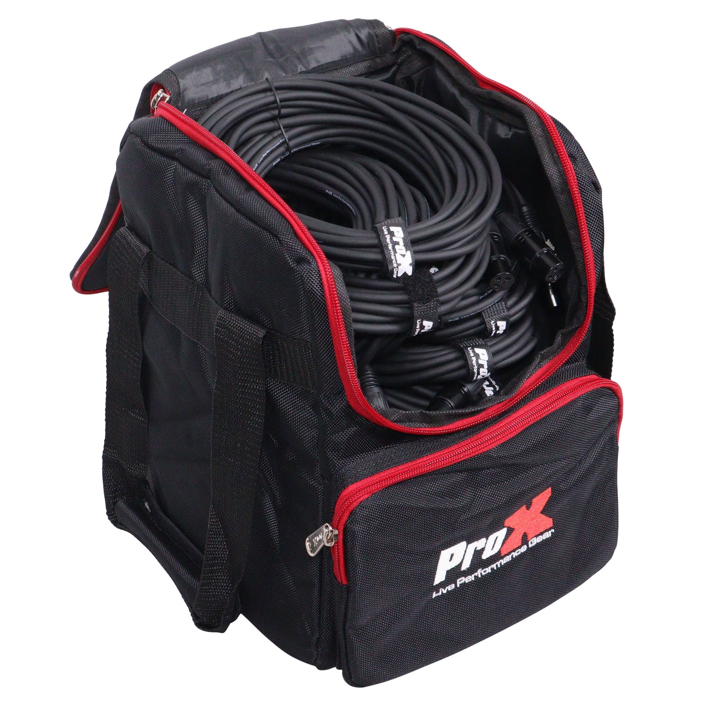 ProX Padded Accessory Bag Nylon Utility Bag for AV Gear | 11.25 inL x 9.25 inW x 8.75 inH