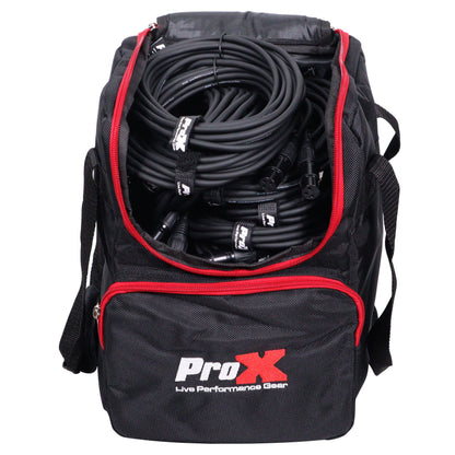 ProX Padded Accessory Bag Nylon Utility Bag for AV Gear | 11.25 inL x 9.25 inW x 8.75 inH
