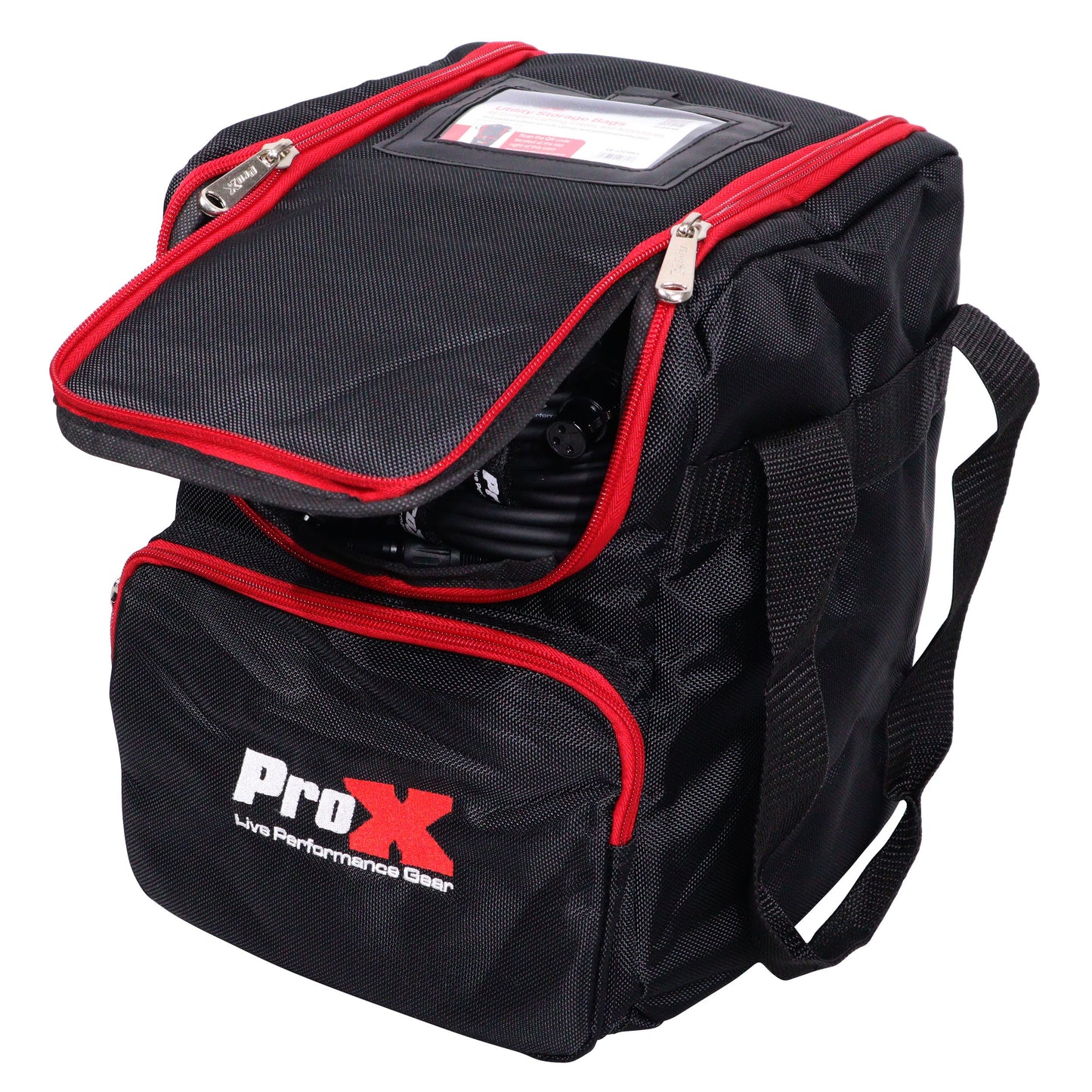 ProX Padded Accessory Bag Nylon Utility Bag for AV Gear | 11.25 inL x 9.25 inW x 8.75 inH