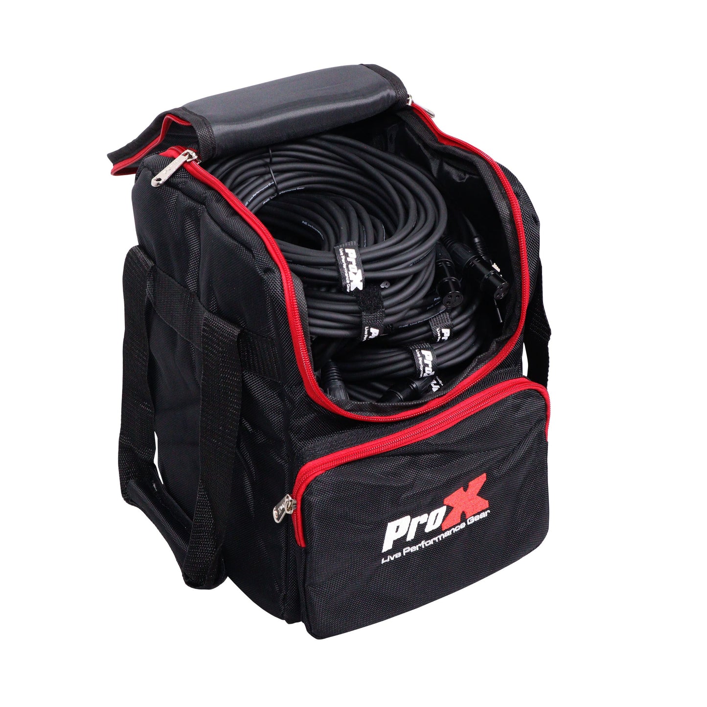 ProX Padded Accessory Bag Nylon Utility Bag for AV Gear | 11.25 inL x 9.25 inW x 8.75 inH