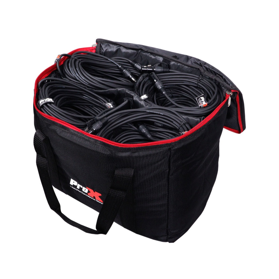 ProX Padded Accessory Bag Nylon Utility Bag for AV Gear | 16 inL x 10 inW x 13 inH