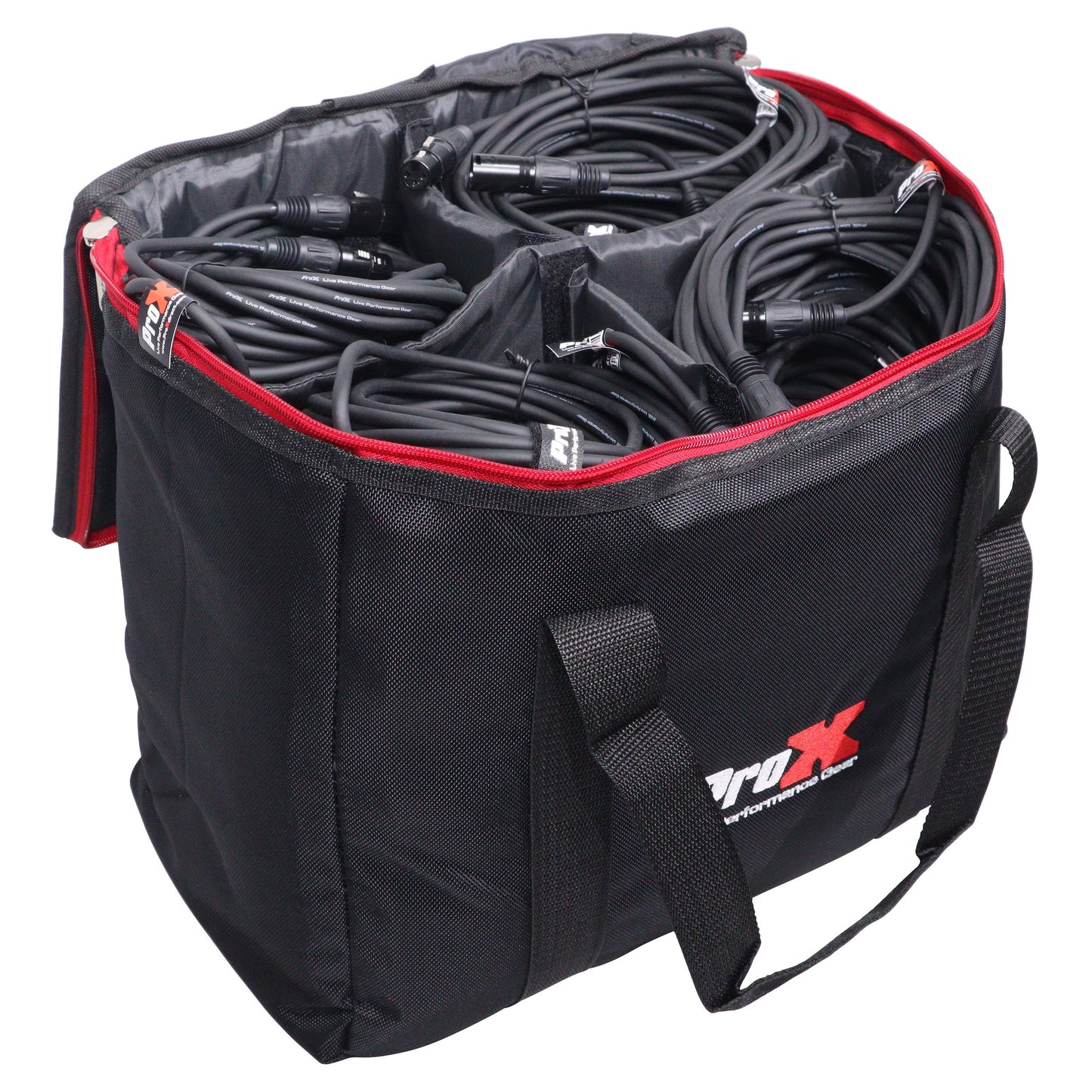 ProX Padded Accessory Bag Nylon Utility Bag for AV Gear | 16 inL x 10 inW x 13 inH