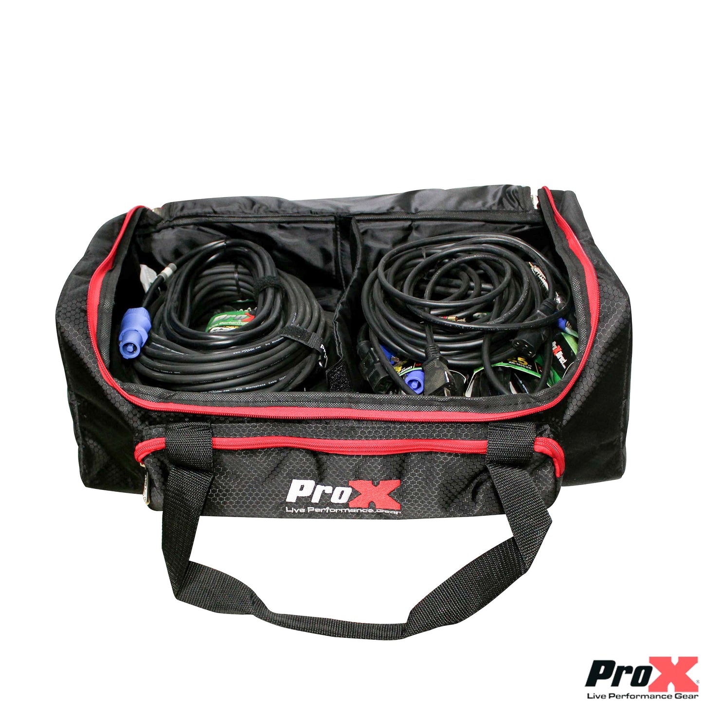 ProX Padded Accessory Bag Nylon Utility Bag for AV Gear | 19 inL x 10.25 inW x 7.75 inH
