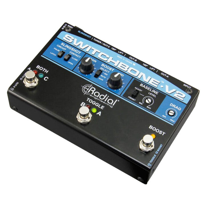 Radial Switchbone-V2 Amp Selector & Boost Pedal left