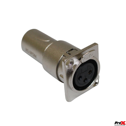 ProX XLR Panel Mount Adapter 3-Pin XLR Feedthrough For Panels | Female to Male