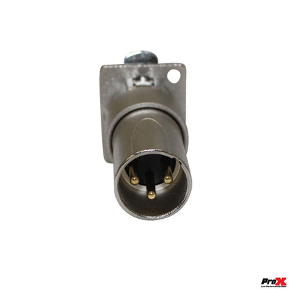 ProX XLR Panel Mount Adapter 3-Pin XLR Feedthrough For Panels | Female to Male