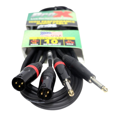 75517_ProX-1_4_-TS-Male-to-Dual-XLR-Male-Cable-Unbalanced-OFC-Audio-Cable-_-10-ft_ALT02sqr
