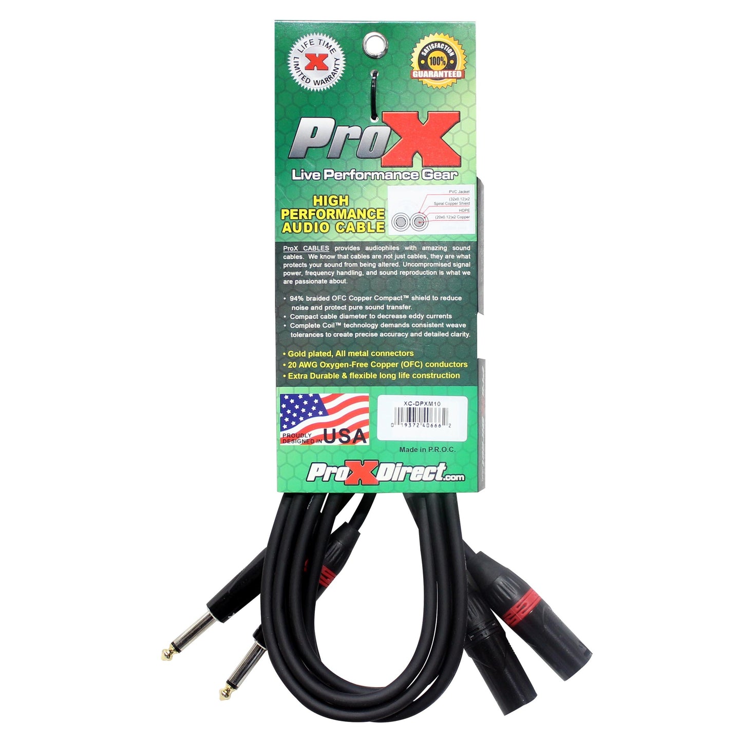 75517_ProX-1_4_-TS-Male-to-Dual-XLR-Male-Cable-Unbalanced-OFC-Audio-Cable-_-10-ft_ALT04sqr